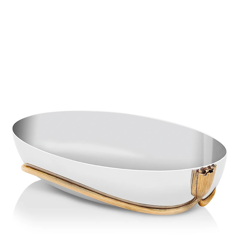 L'Objet Deco Leaves Large Oval Boat