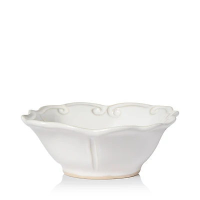 Vietri Incanto Stone White Baroque Cereal Bowl