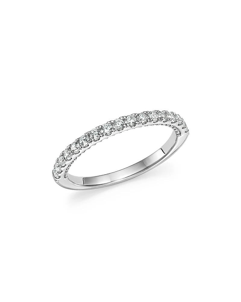 Bloomingdale's Fine Collection Diamond Band with Beaded Accent