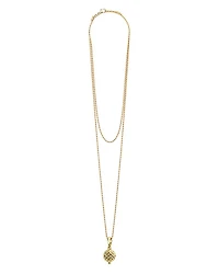 Caviar Gold Collection 18K Gold Ball Pendant Necklace, 30"