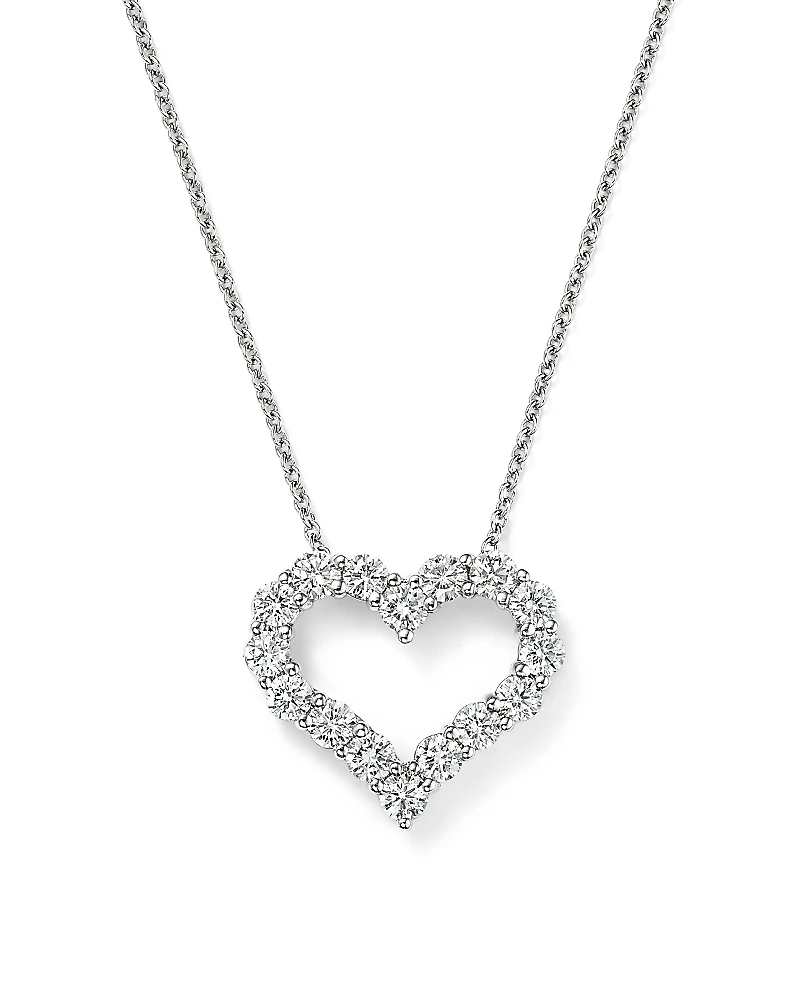 Diamond Heart Pendant Necklace