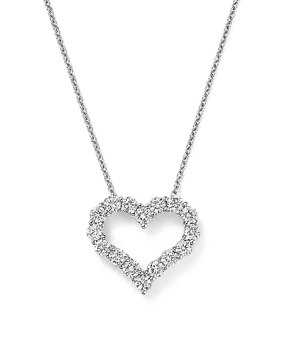 Diamond Heart Pendant Necklace