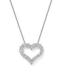 Diamond Heart Pendant Necklace