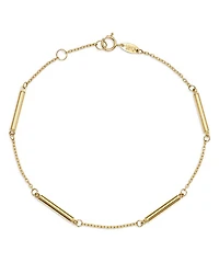 Bar Station Bracelet in 14K Yellow Gold - Exclusive