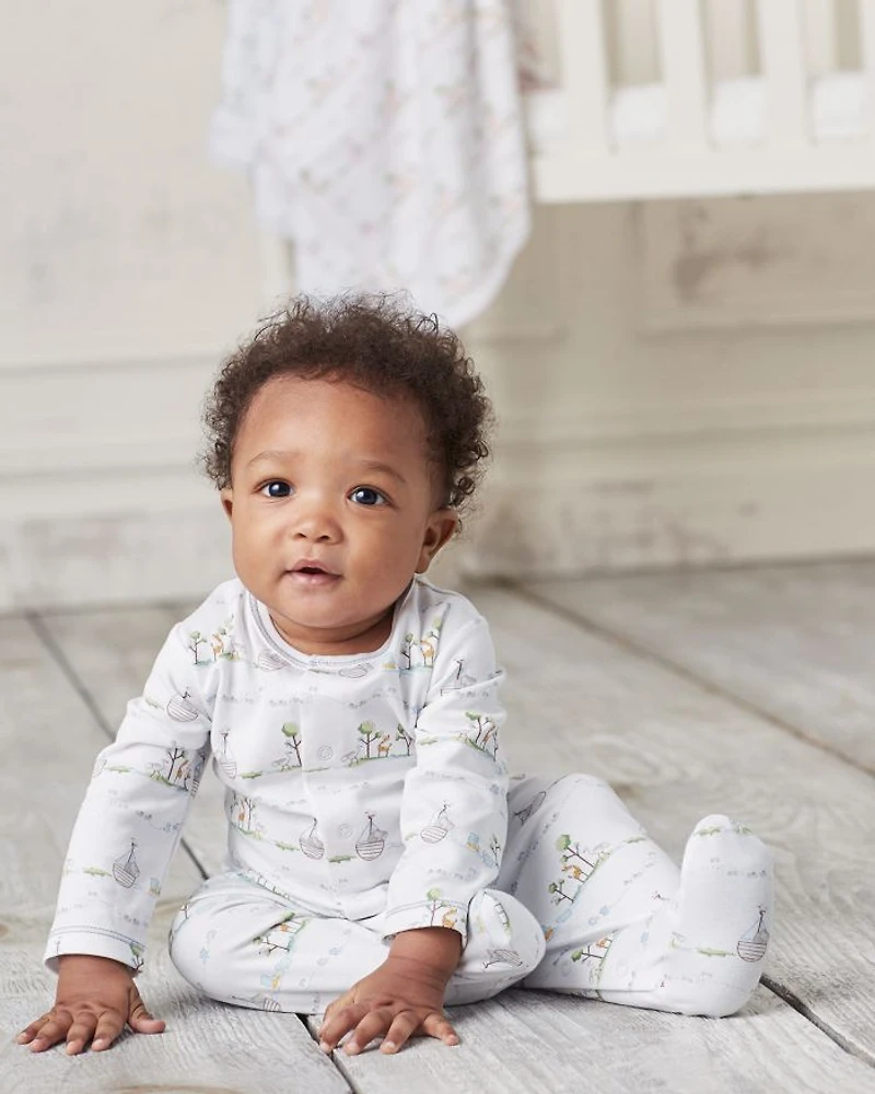 Boys' Noah's Ark Print Footie - Baby