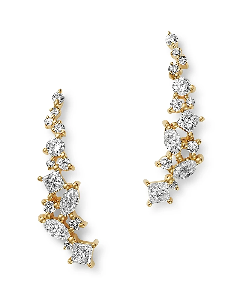 Bloomingdale's Fine Collection Diamond Climber Earrings