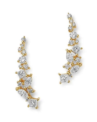 Bloomingdale's Fine Collection Diamond Climber Earrings