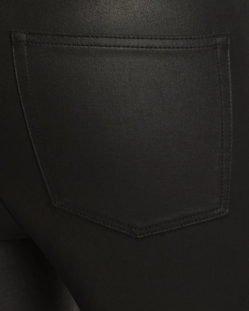 Coated Leather-Effect Jeans
