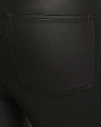 Coated Leather-Effect Jeans