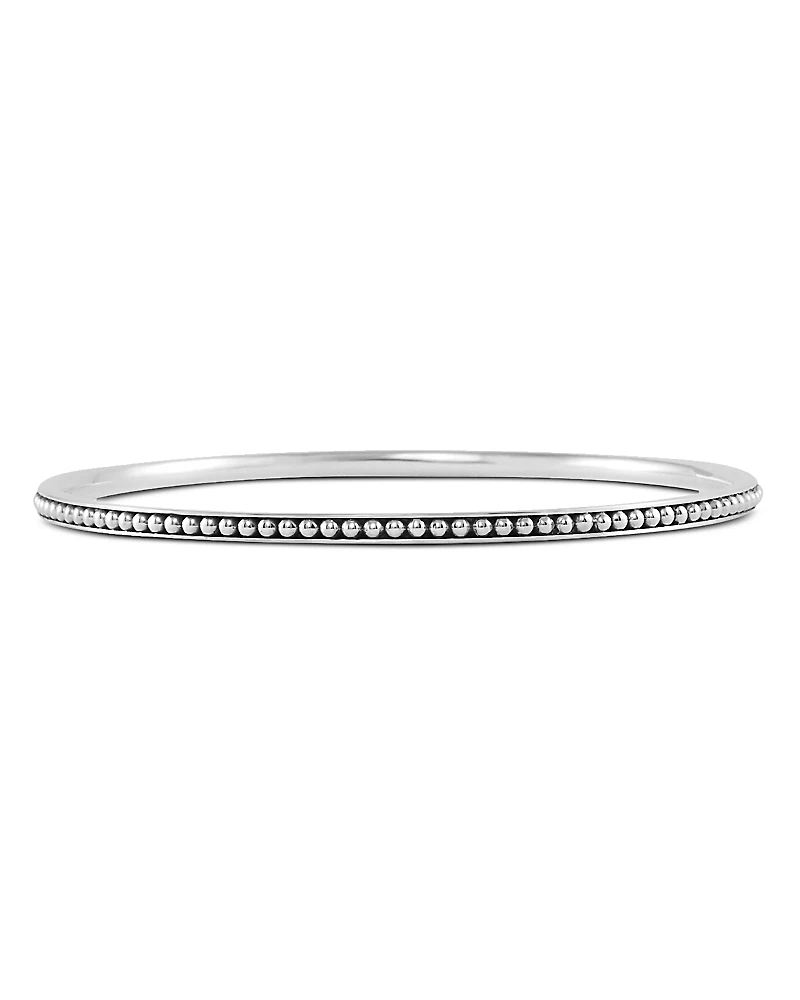 Lagos Sterling Silver Caviar Bangle Bracelet
