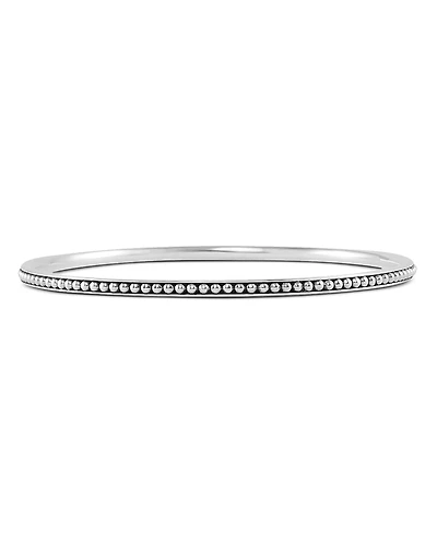 Lagos Sterling Silver Caviar Bangle Bracelet