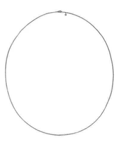 Sterling Silver Classic Chain Box Chain Necklace, 22"