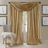Elrene Home Fashions Athena 52 x Crinkled Curtain Panels