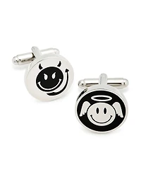 Link Up Angel & Devil Smiley Face Cufflinks