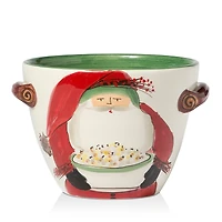 Vietri Old St. Nick with Popcorn Serving Bowl