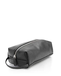 Leather Compact Toiletry Travel Bag