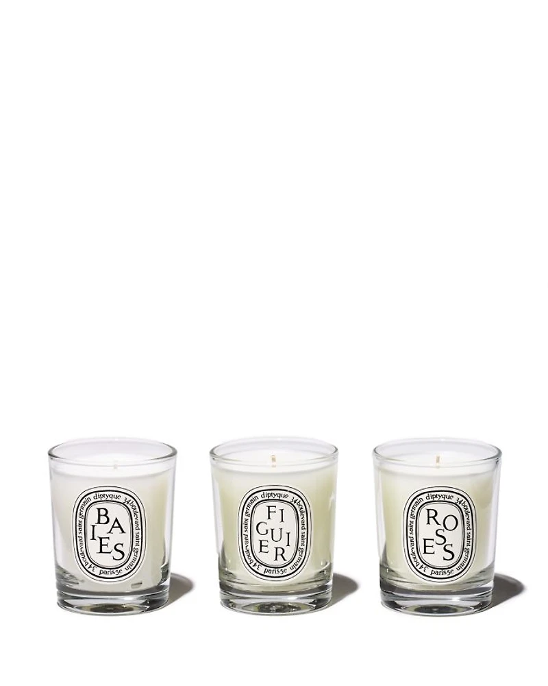 Mini Baies (Berries), Figuier (Fig) & Roses Candle Discovery Set