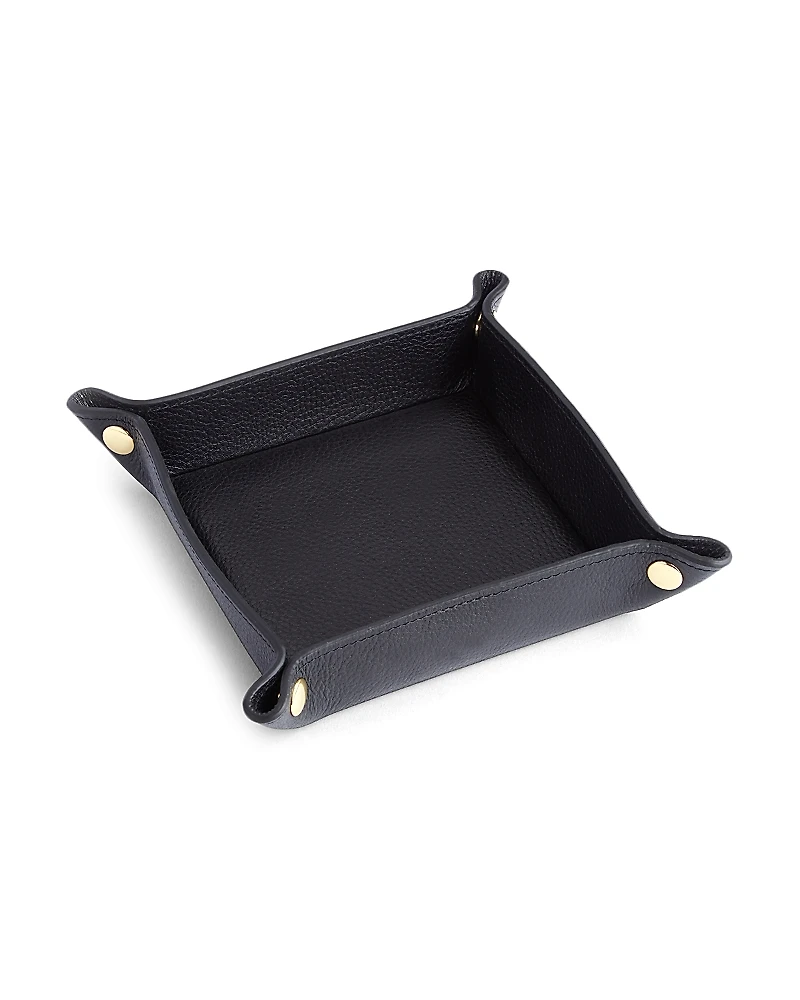 Royce New York Travel Leather Catchall Valet Tray