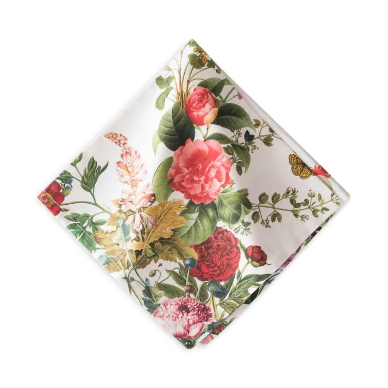 Field of Flowers White Napkin