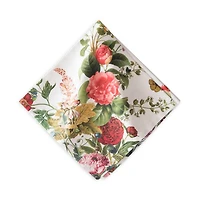 Field of Flowers White Napkin
