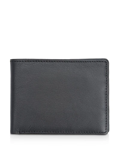 Leather RFID-Blocking Bifold Wallet