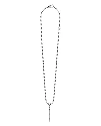 Sterling Silver Caviar Spark Diamond Stick Pendant Necklace, 16"