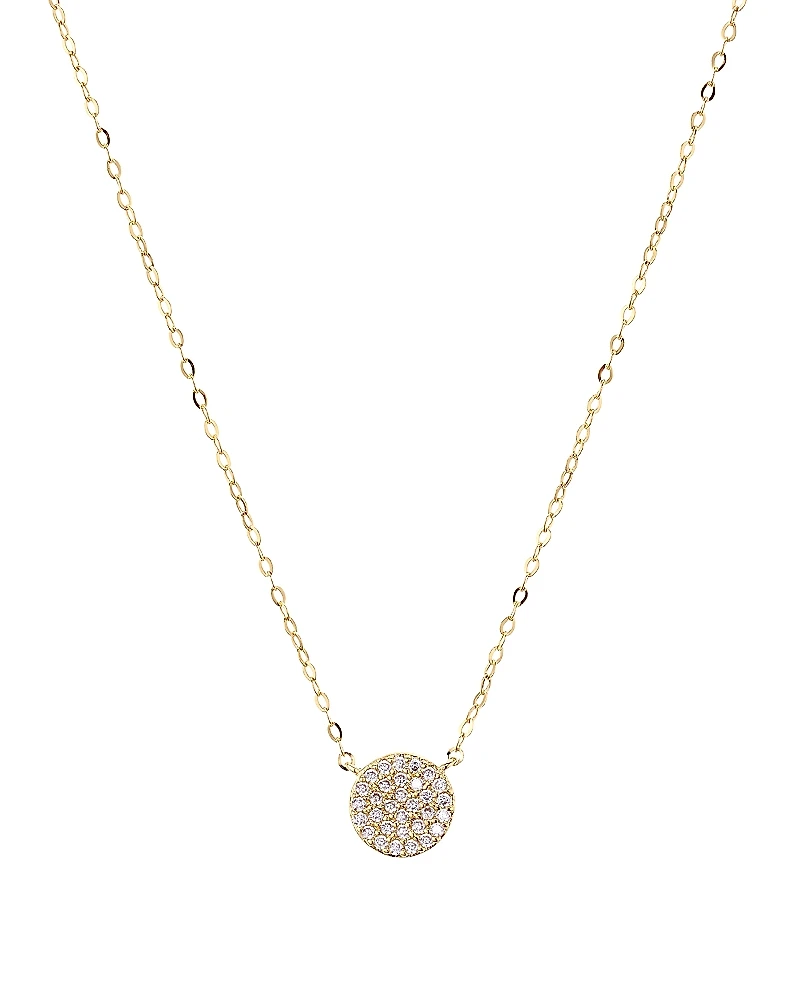 Nadri Small Circle Pendant Necklace