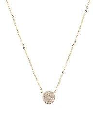 Nadri Small Circle Pendant Necklace