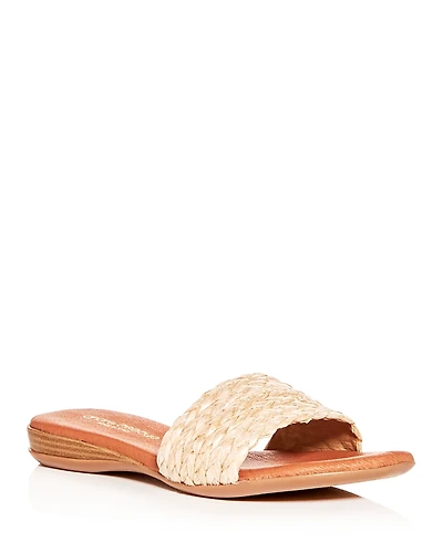 Andre Assous Women's Nahala Featherweights Woven Slide Sandals