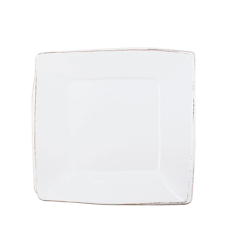 Vietri Melamine Lastra White Square Platter