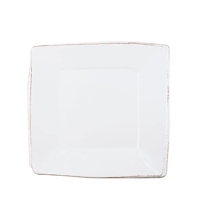 Vietri Melamine Lastra White Square Platter
