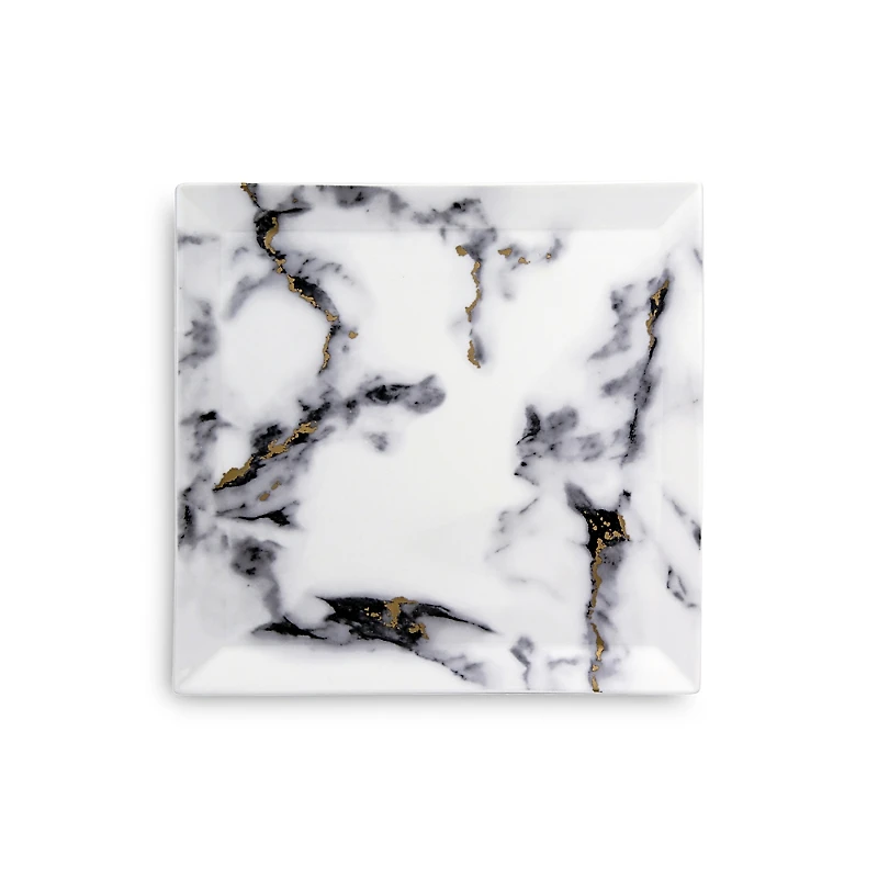 Prouna Marble Venice Fog Matzo Plate/Square Serving Platter