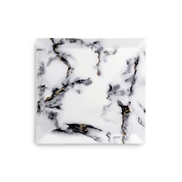 Prouna Marble Venice Fog Matzo Plate/Square Serving Platter