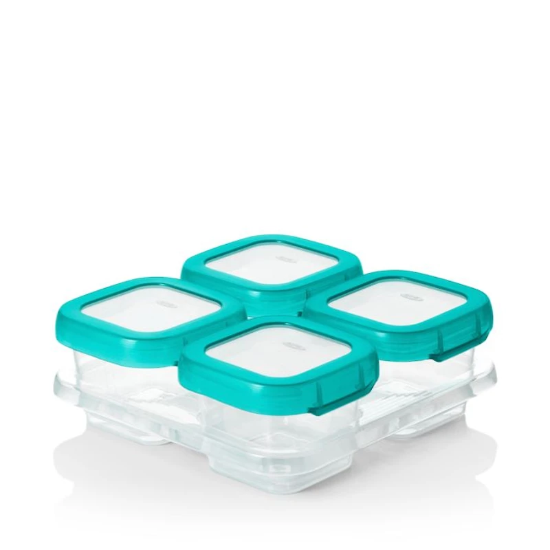Tot 4-Piece Baby Blocks Freezer Storage Containers