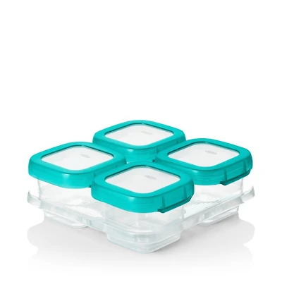 Tot 4-Piece Baby Blocks Freezer Storage Containers