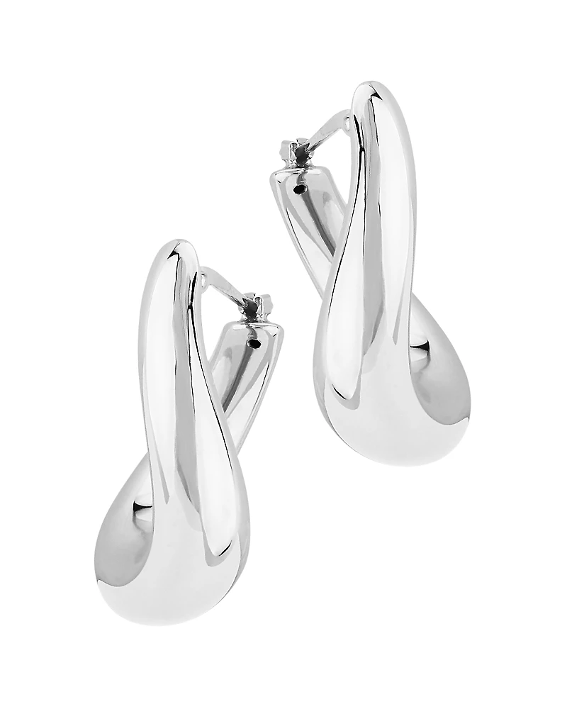 Bloomingdale's Fine Collection Oval Twist Hoop Earrings