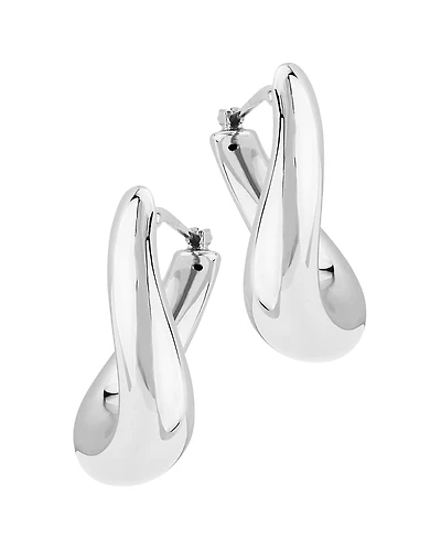 Bloomingdale's Fine Collection Oval Twist Hoop Earrings