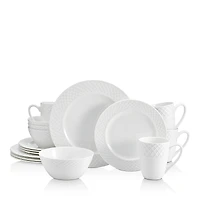 Mikasa Trellis White 16-Piece Dinnerware Set