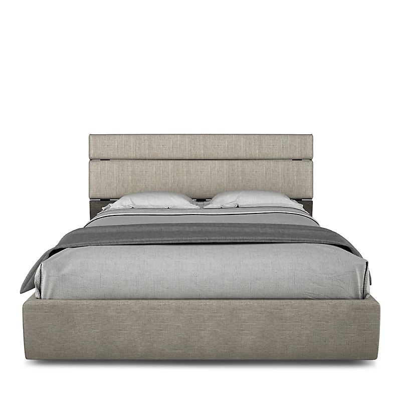 Huppe Plank Short Upholstered Platform Queen Bed