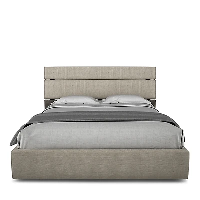 Huppe Plank Short Upholstered Platform Queen Bed