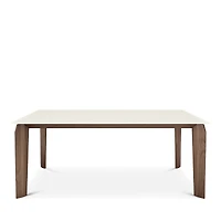 Huppe Magnolia 76 Lacquered Glass Top Dining Table