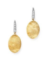 Marco Bicego 18K Yellow Gold Siviglia Diamond Drop Earrings - Exclusive