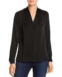 Kobi Halperin Nellie Silk-Blend Pleated Blouse