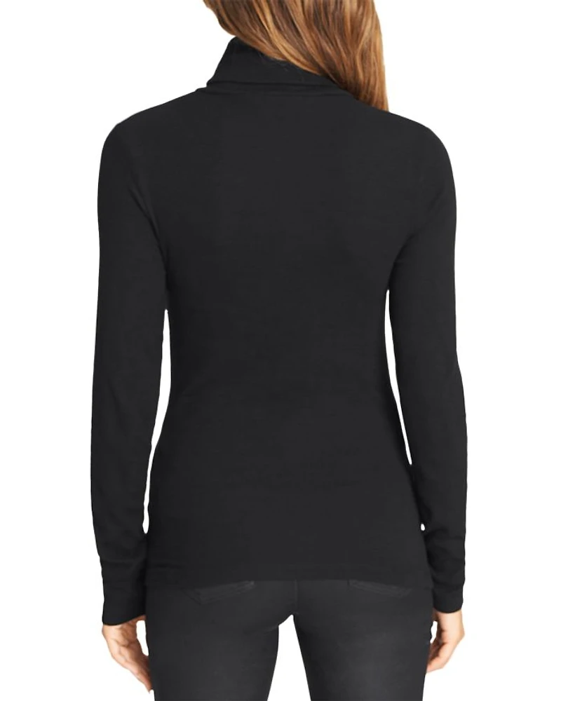 Ribbed Turtleneck Top