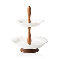 Juliska Berry & Thread Whitewash Tiered Serving Stand