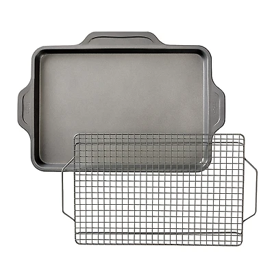 All-Clad Pro-Release Bakeware Half Sheet Pan with Cooling & Baking Rack