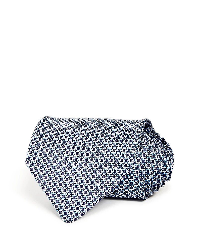 Salvatore Ferragamo Mini Linked Gancini Silk Classic Tie