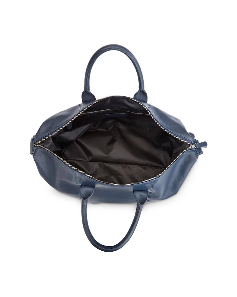 Leather Overnighter Duffel Bag