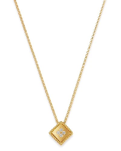 Roberto Coin 18K Yellow Gold Palazzo Ducale Diamond Pendant Necklace, 18