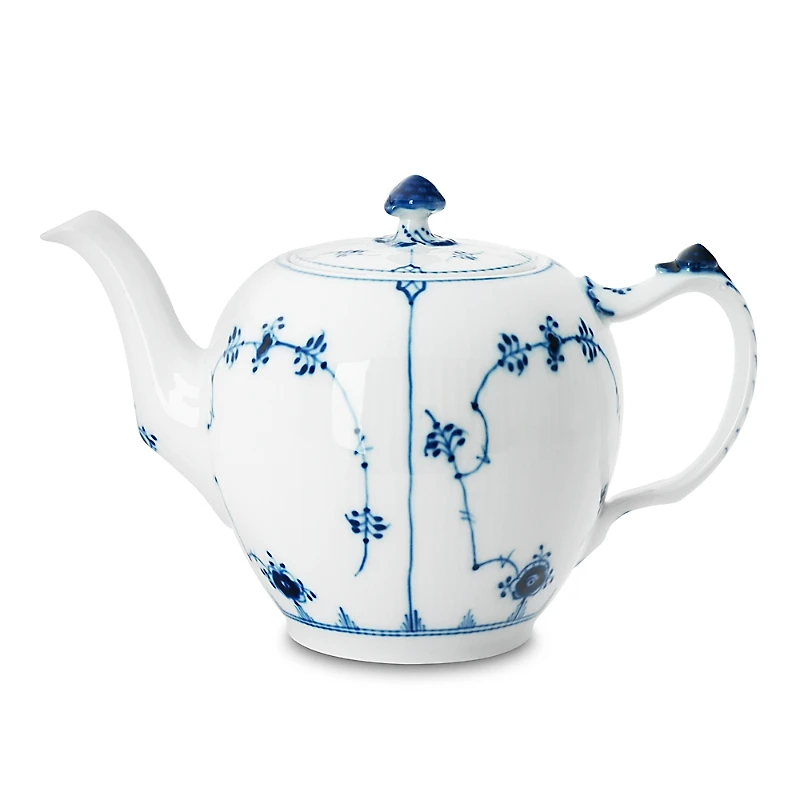 Royal Copenhagen Blue Fluted Plain Teapot